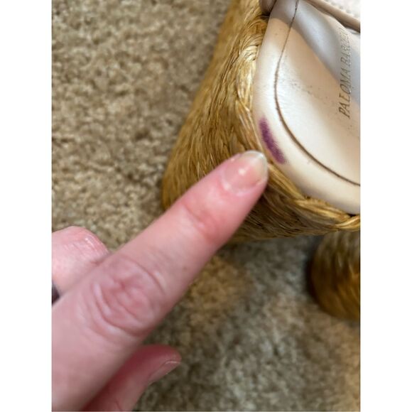 Paloma Barceló Clama Jute-Wedge Sandals Glacial Pink, Sz EU 40 / US 9, MP $374 - Picture 8 of 16